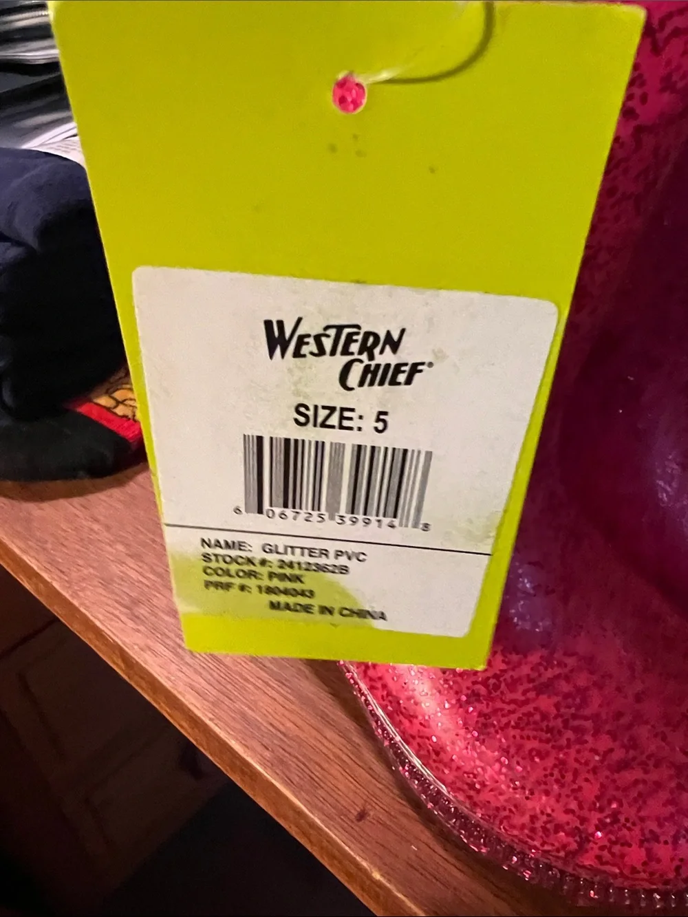 Western Chief Pink Waterproof Pull-Handle Rain Boots NWT